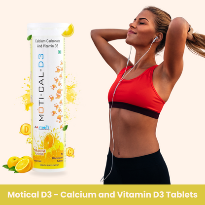 Motical D3 - Calcium and Vitamin D3 Tablets