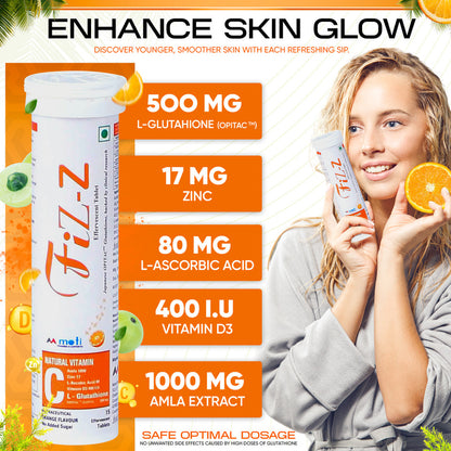 Fiz-z vitamin tablets for glowing skin